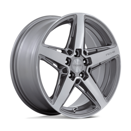 Niche 1PC M270 Teramo Wheel 18x8 +40 5x108 Anthracite Brushed Face Tint Clear M270188031+40