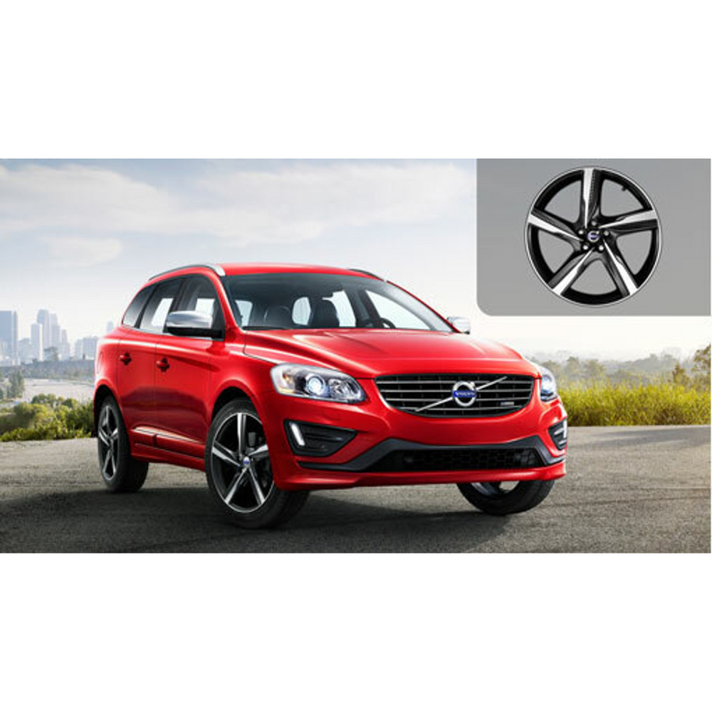 Volvo Genuine Wheels 31399151 20x8 Ixion II Wheel, Diamond Cut/Matte Black