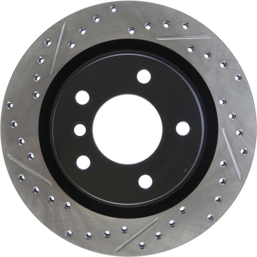 StopTech Sport Drilled/Slotted Rear Right Brake Rotor 299.8mm, BMW E90/E92 325/328, RWD 127.34078R
