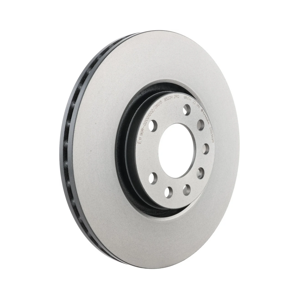 Brembo 09.9369.11 Prime UV Coated Front Brake Rotor, Saab 9-3 1999–2002, Saab 9-5 2000–2009, Saturn Astra 2008