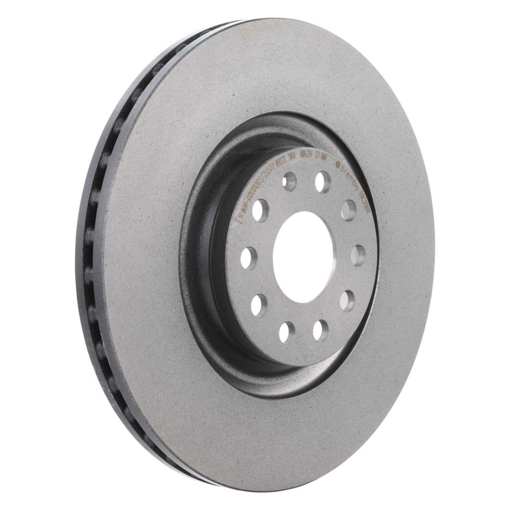 Brembo 09.C306.11 Prime UV Coated Front Brake Rotor, Volkswagen Golf R 2015–2019, Audi S3 2015–2020, 2022–2023