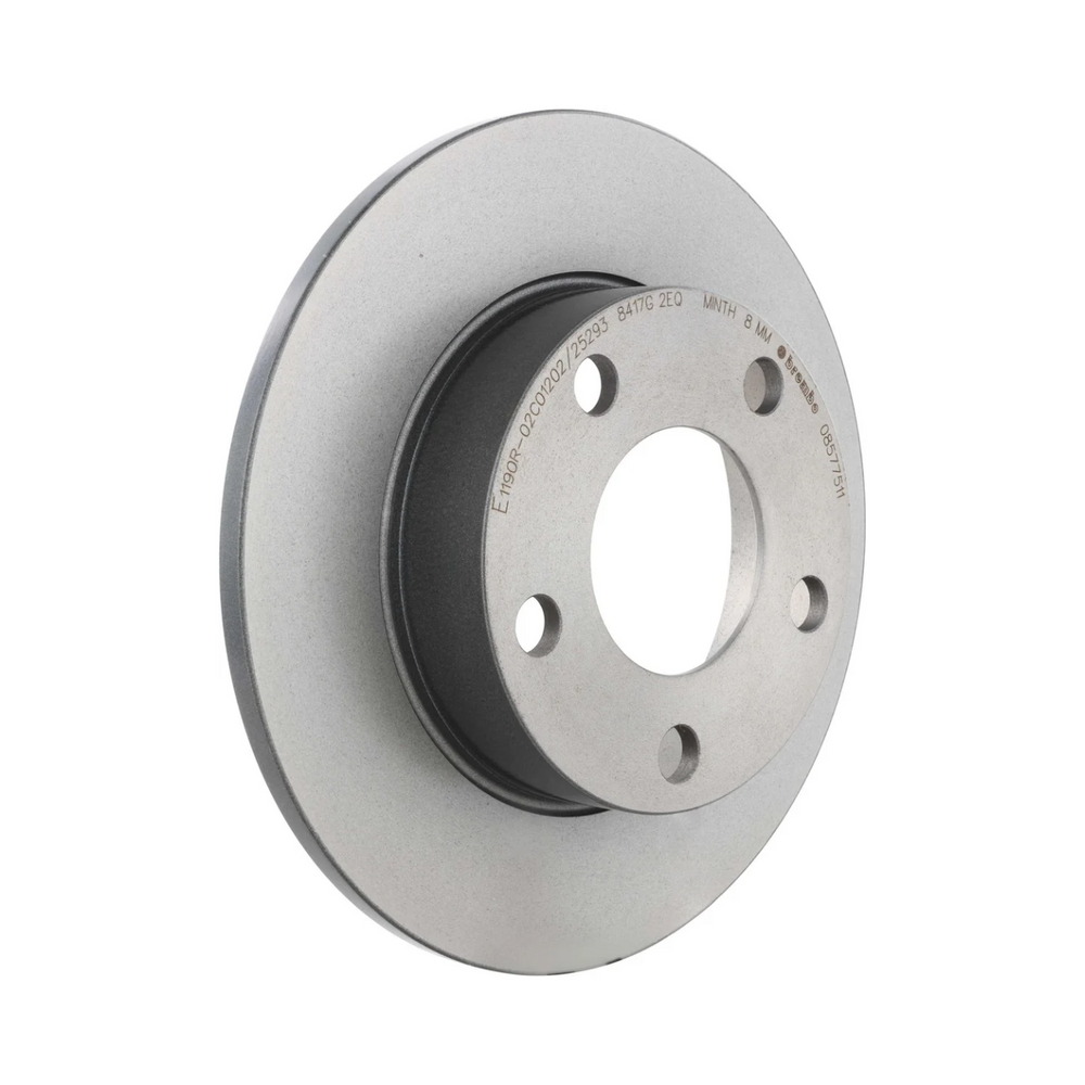 Brembo 08.5775.11 Prime UV Coated Rear Brake Rotor, Audi 200 Quattro 1989–1991, Audi 5000 Quattro 1986–1988, Audi A8 1997–1999