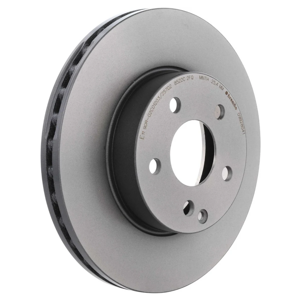 Brembo 09.B280.41 Prime UV Coated Front Brake Rotor, Mercedes-Benz C250 2012–2015, C300 2008–2012, SLK250 2012–2015