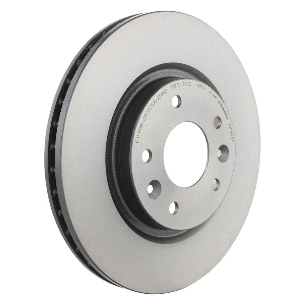 Brembo 09.C545.11 Prime UV Coated Front Brake Rotor, Nissan Leaf 2016–2017, Rogue 2016–2019, Rogue Sport 2017–2019