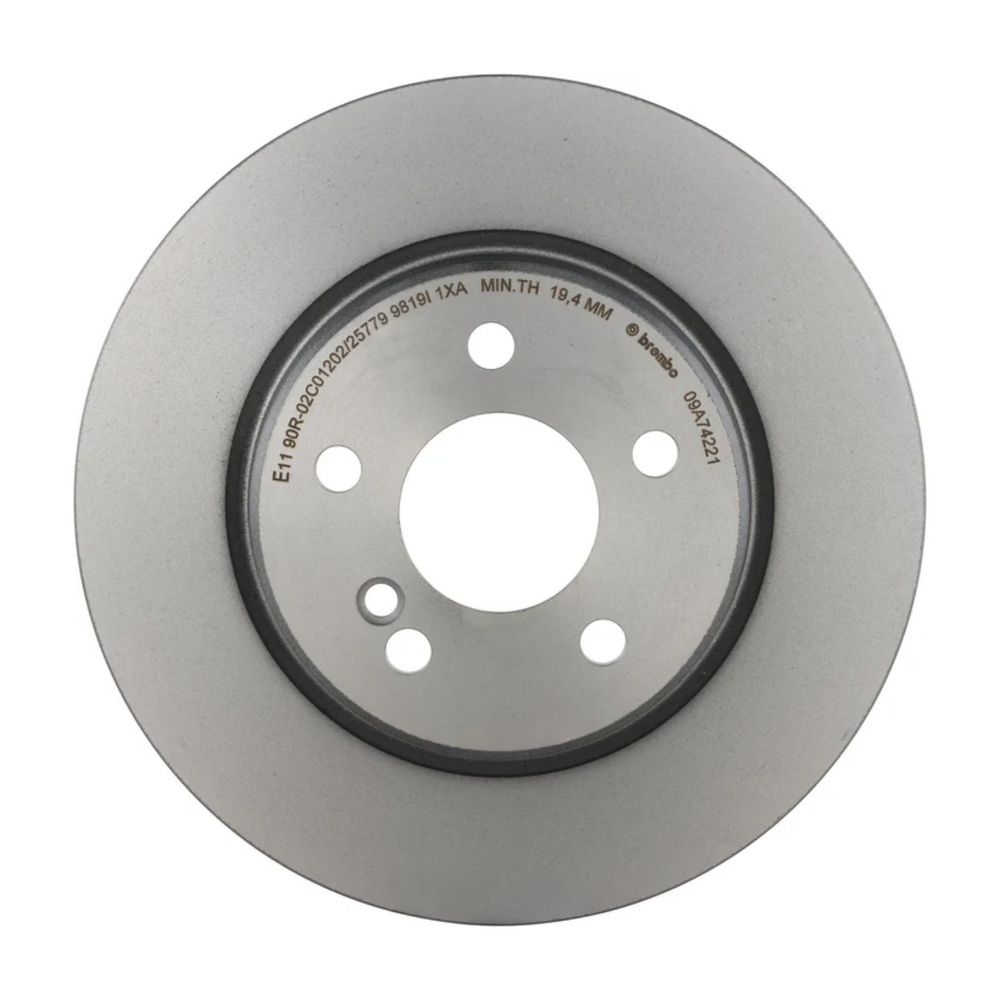 Brembo 09.A742.21 Prime UV Coated Rear Brake Rotor, Mercedes-Benz 500SL 1993, SL500 1994, SL500 1998–2002