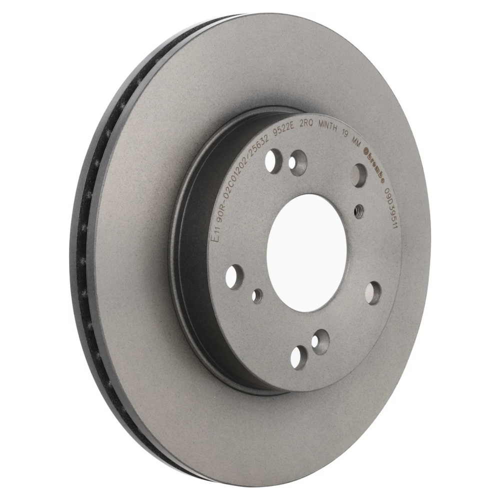 Brembo 09.D395.11 Prime UV Coated Front Brake Rotor, Acura ILX 2014, ILX 2019–2020, Honda Civic 2012–2015