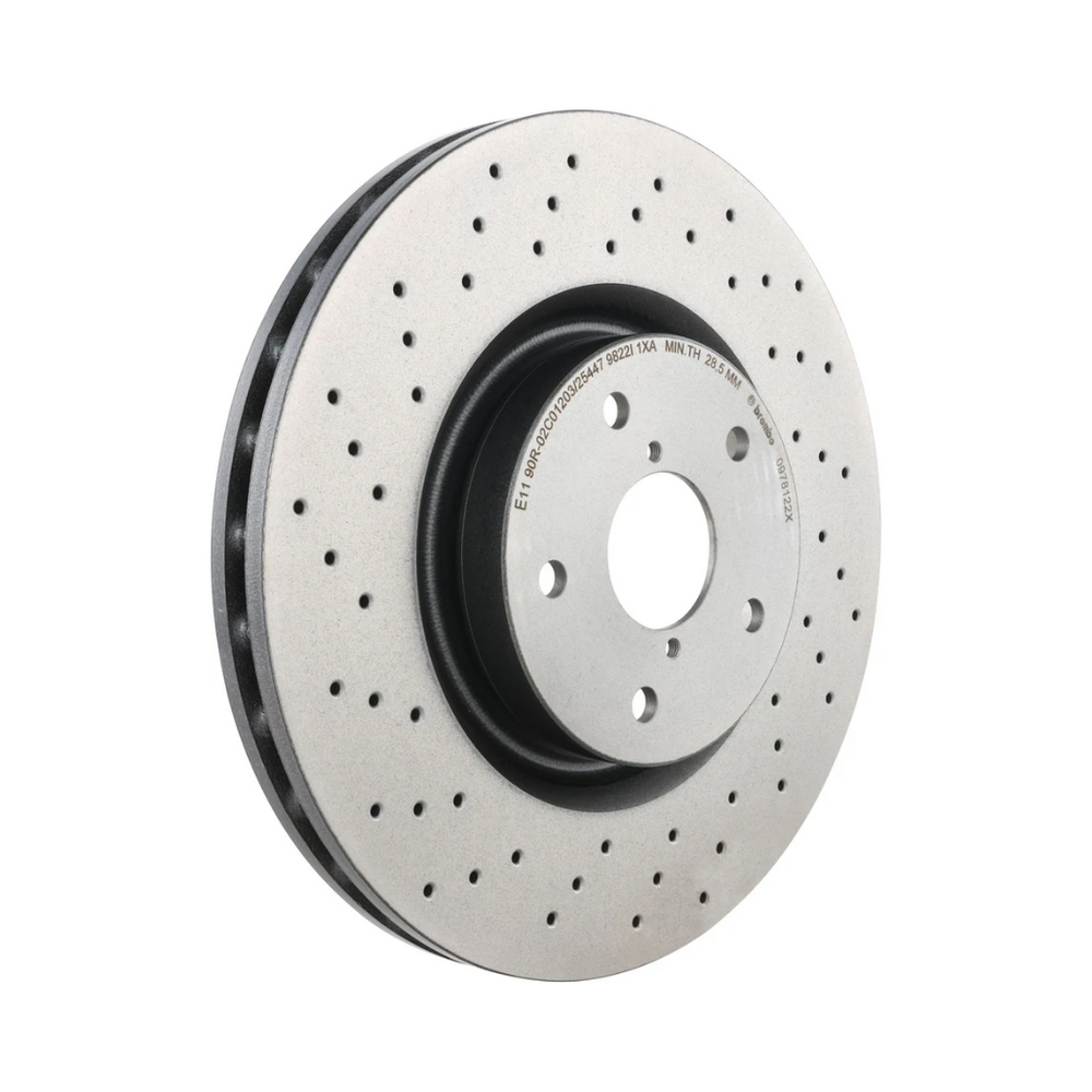 Brembo 09.7812.2X Prime UV Coated Front Brake Rotor, Subaru WRX STI 2015–2017, Toyota 86 2019–2020