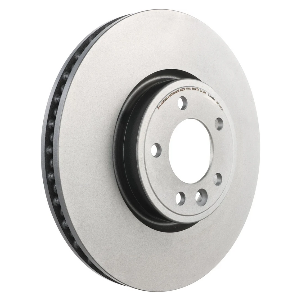 Brembo 09.C514.11 Prime UV Coated Front Brake Rotor, Land Rover Discovery 2018–2020, Range Rover 2018