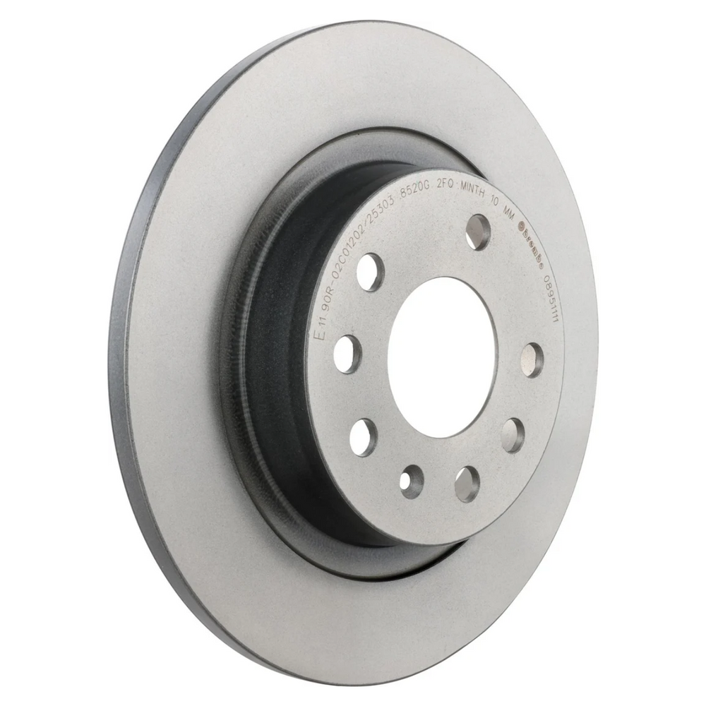 Brembo 08.9511.11 Prime UV Coated Rear Premium OE Equivalent Rotor, Saab 9-3 2003–2011