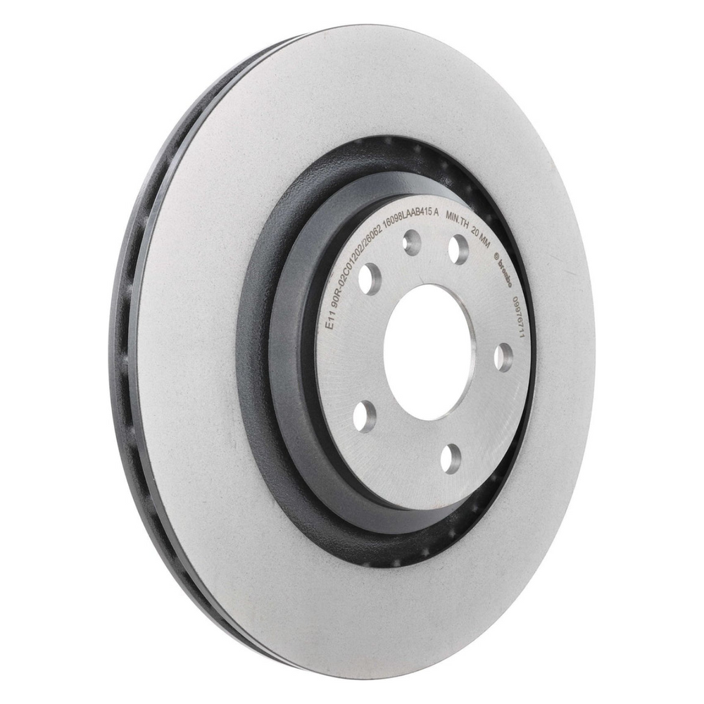 Brembo 09.9767.11 Prime UV Coated Rear Brake Rotor, Audi S6 2007–2011