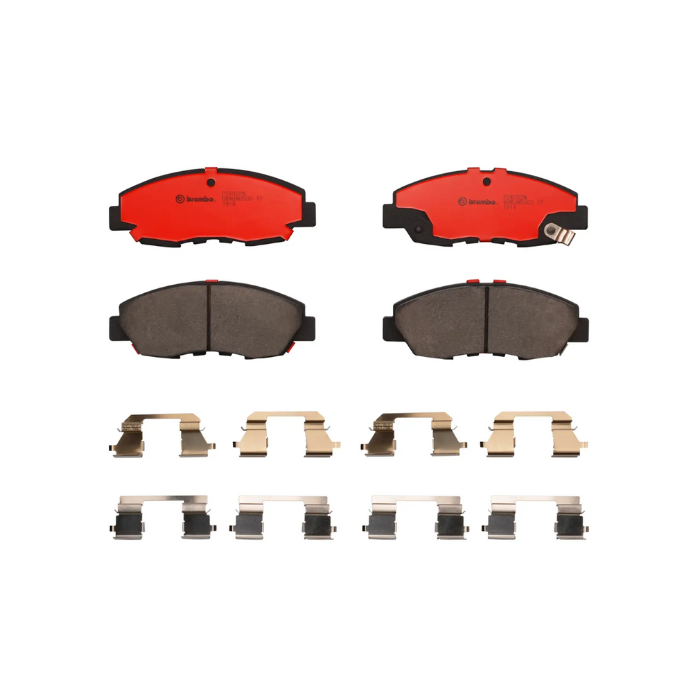 Brembo P28052N Premium NAO Ceramic Front Brake Pads, Honda Accord 1998-2002, Civic 2006-2011, Insight 2010-2014