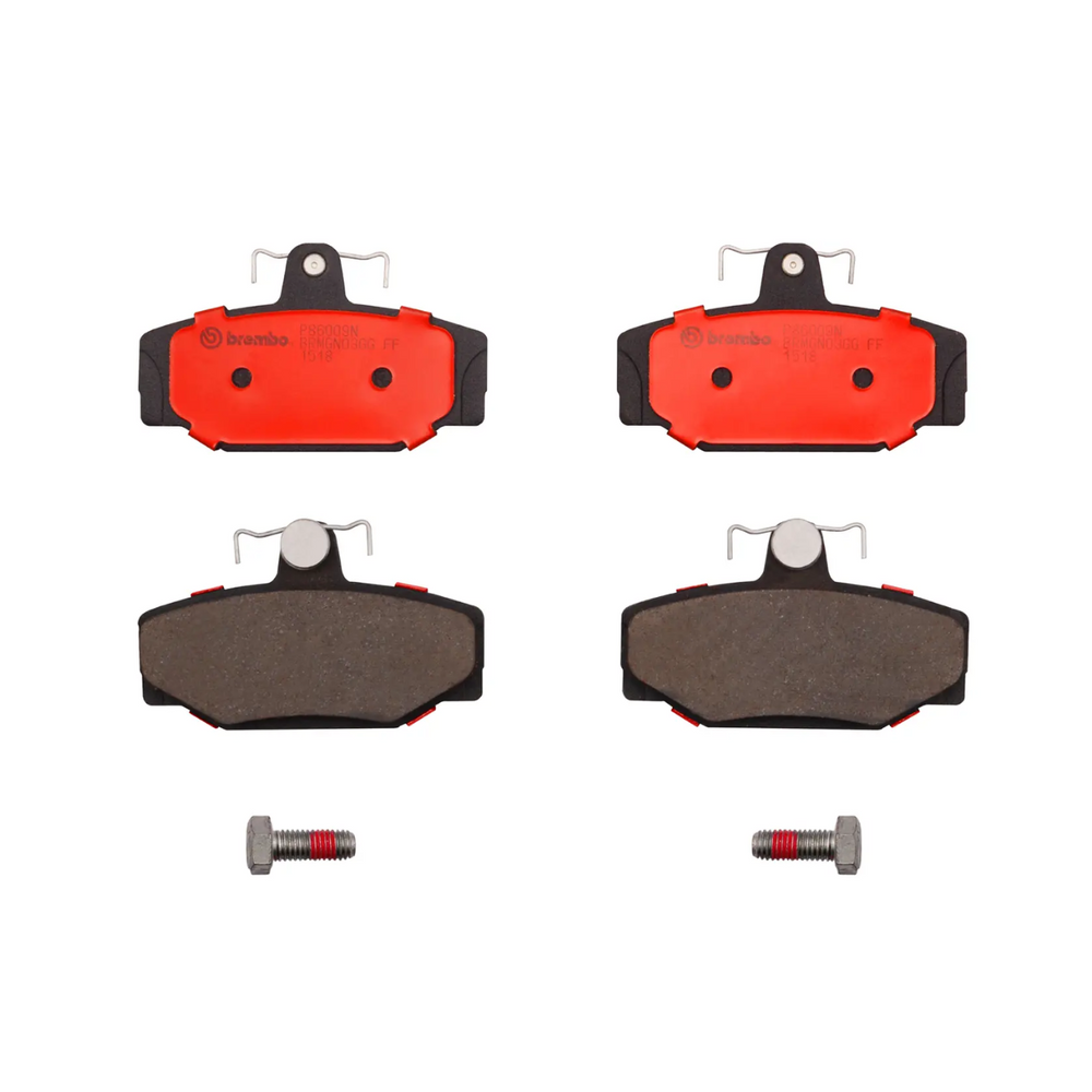 Brembo P86009N Premium NAO Ceramic Rear Brake Pads, Volvo 760 1990 / 780 1990-1991 / 940 1991 / 960 1992-1997