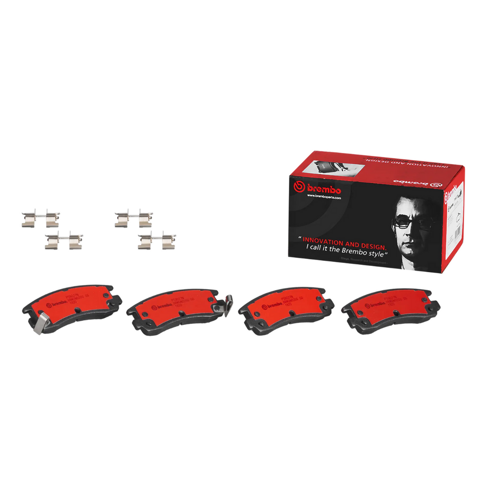 Brembo P59027N Premium NAO Ceramic Rear Brake Pads, Buick Century 2004-2005