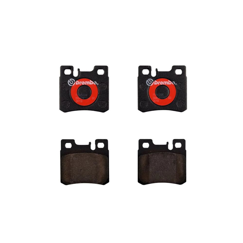 Brembo P50009N Premium NAO Ceramic Rear Brake Pads, Mercedes-Benz 300CE 1990-1993