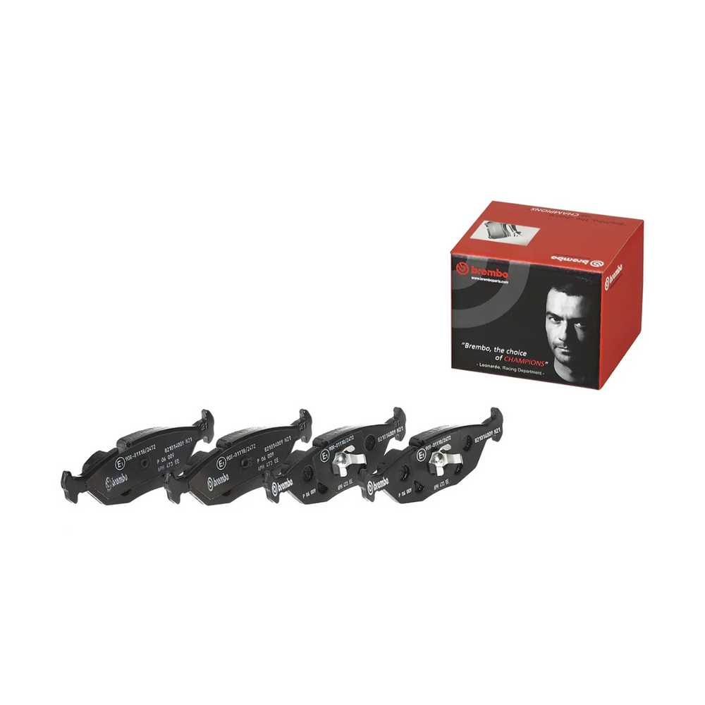 Brembo Premium Rear Low-Met OE Equivalent Brake Pads, BMW 318i 1991–1992 / 318is 1991 / 325i 1990–1993 / 325is 1990–1991 P06009
