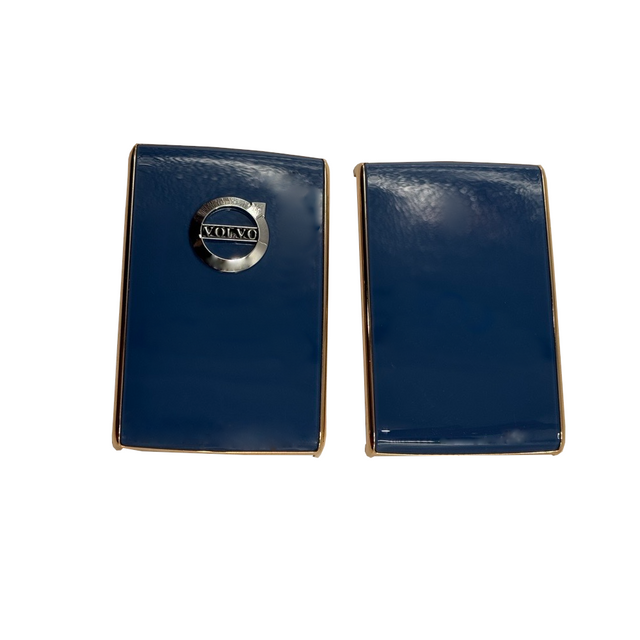 Blue/Rose Gold Key Fob Cover w/ Volvo Logo, Volvo CMA/SPA