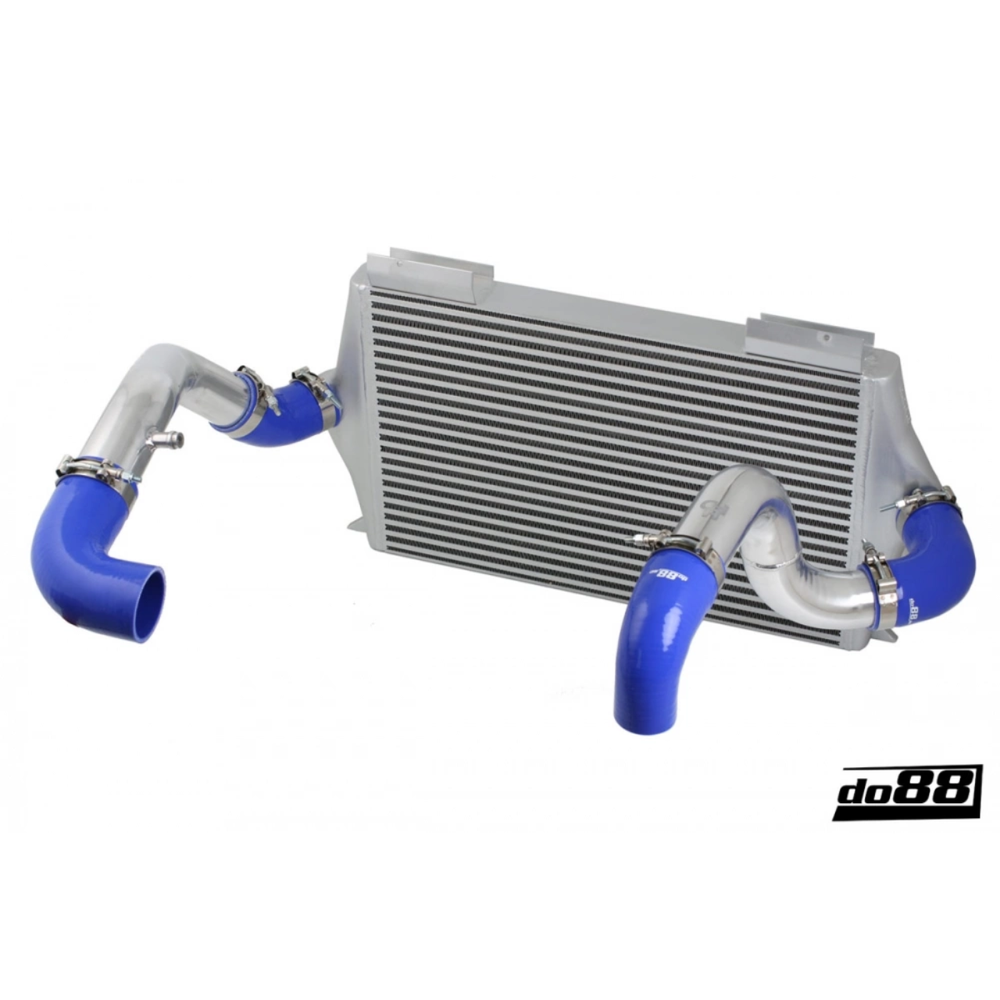 do88 BigPack Performance Intercooler Kit w/Blue Hoses, Volvo 740/940 Turbo (76 mm Throttle) 92‑98