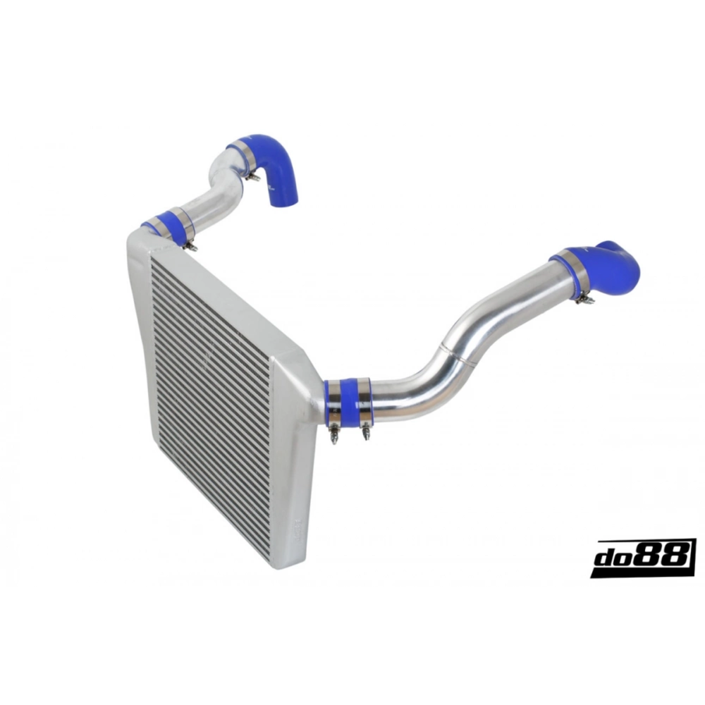do88 BigPack Performance Intercooler Kit w/Red Hoses, Volvo 740/940 Turbo (76 mm Throttle) 81‑98