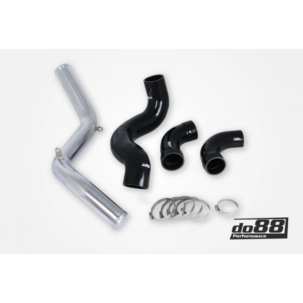 do88 Performance Pressure Pipes w/Black Hoses, Volvo V70/S80 2.5T/2.5FT/AFV 08‑15