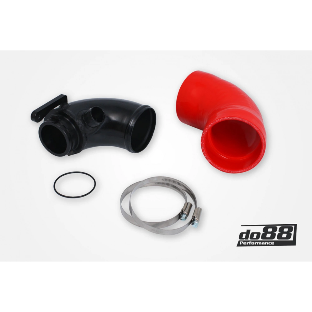 do88 Performance Turbo Inlet Pipe w/Red Hose & Airbox, VAG 1.8/2.0 TSI (MQB) Hybrid Turbo