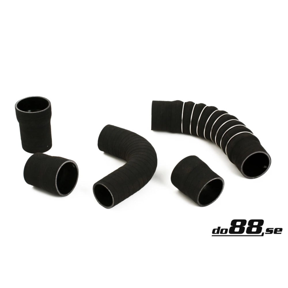 do88 Pressure Hoses Black, Volvo 240 Turbo B21FT