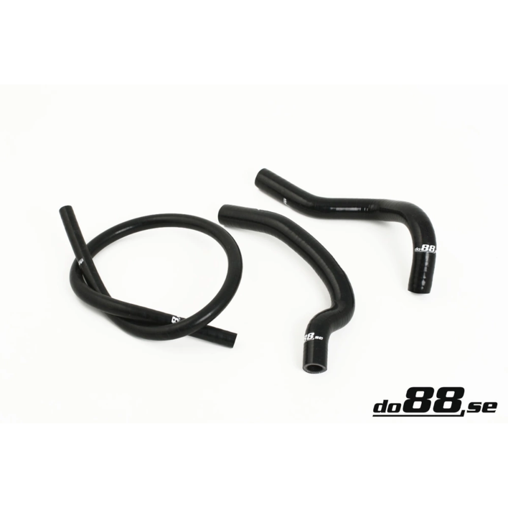 do88 Black Coolant Hoses Complement, Volvo 240 Turbo 1979–1984