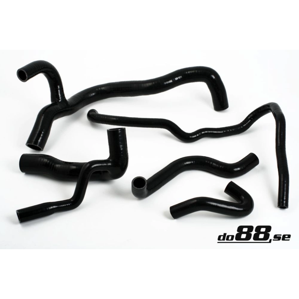do88 Black Radiator Hoses, Audi Ur-Quattro 2.2T 20V 1989-1992