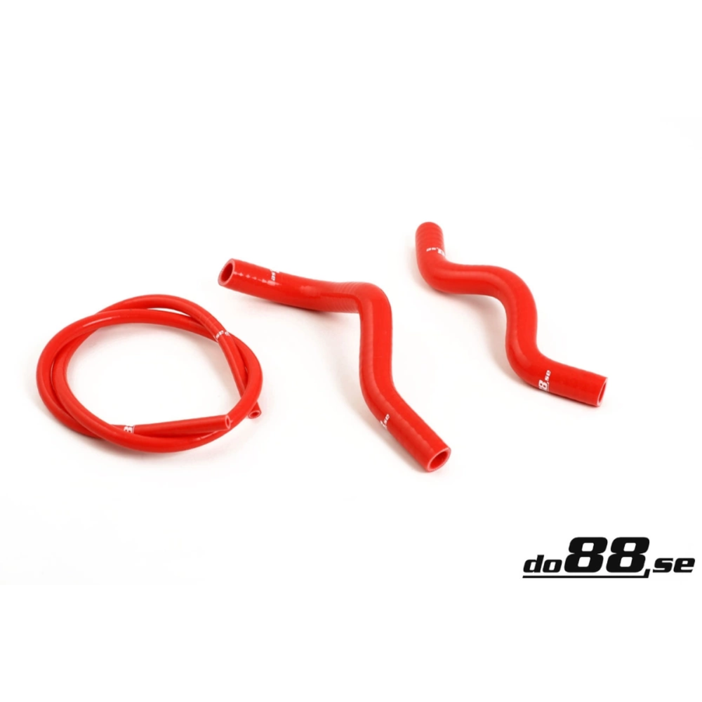 do88 Red Coolant Hoses Complement, Volvo 240