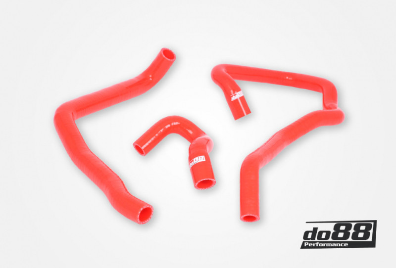 do88 Audi/Seat/Volkswagen 2.0T (MQB) Remote Radiator Coolant Hoses (Right) - Red