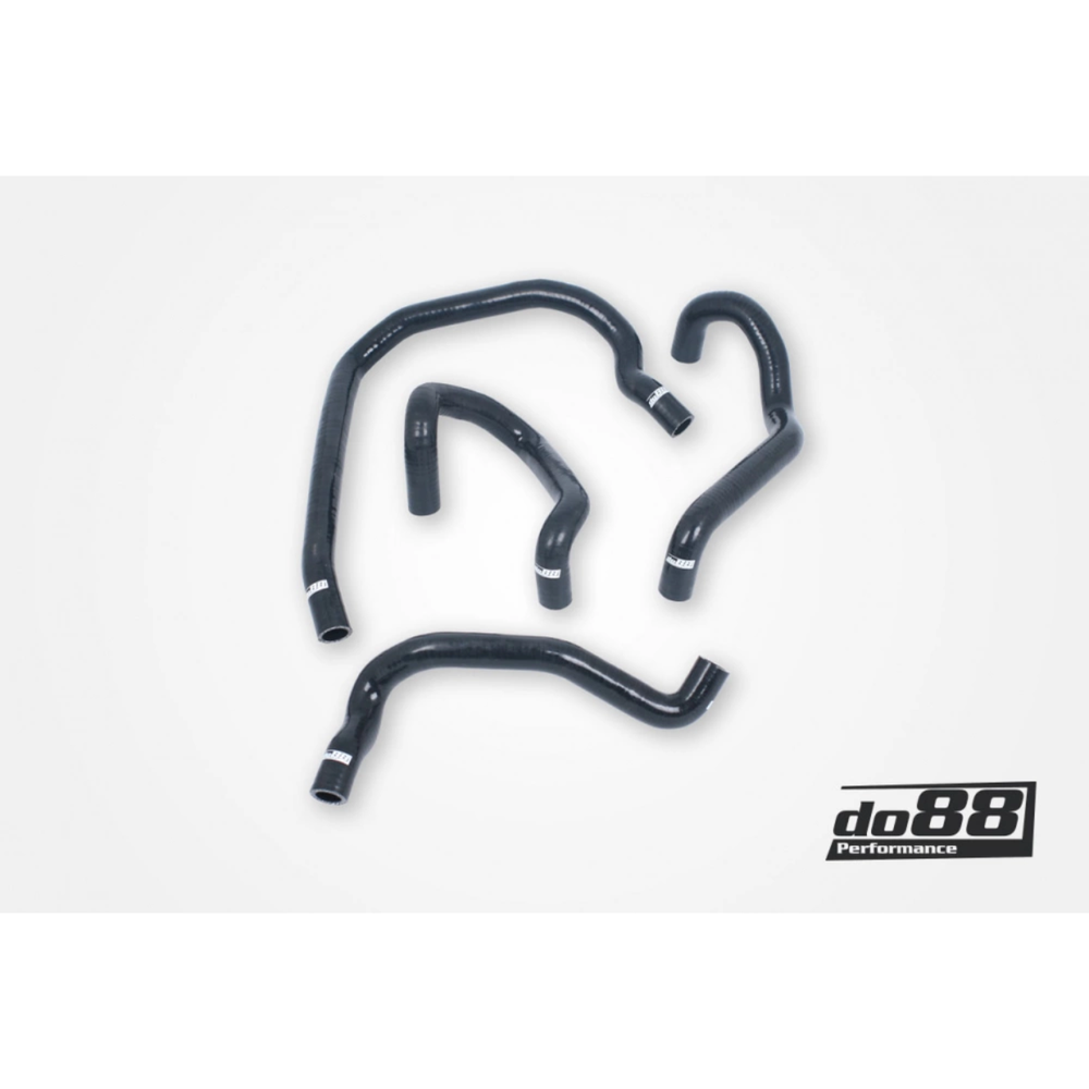 do88 Black Remote Radiator Coolant Hoses (Left), Audi/Seat/Volkswagen 2.0T (MQB)
