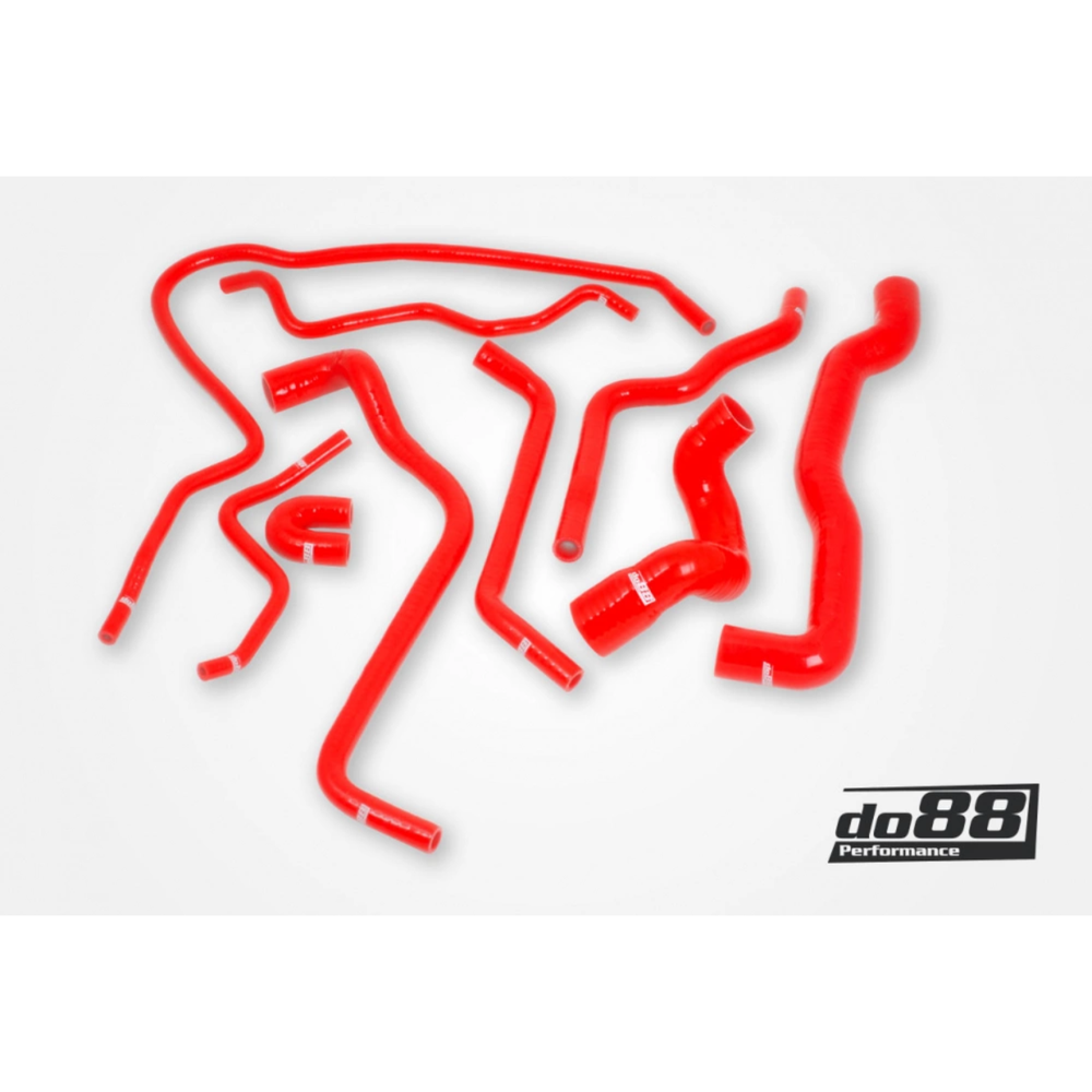 do88 Red Coolant Hose Kit, Saab 9-3 Turbo T7 99–03