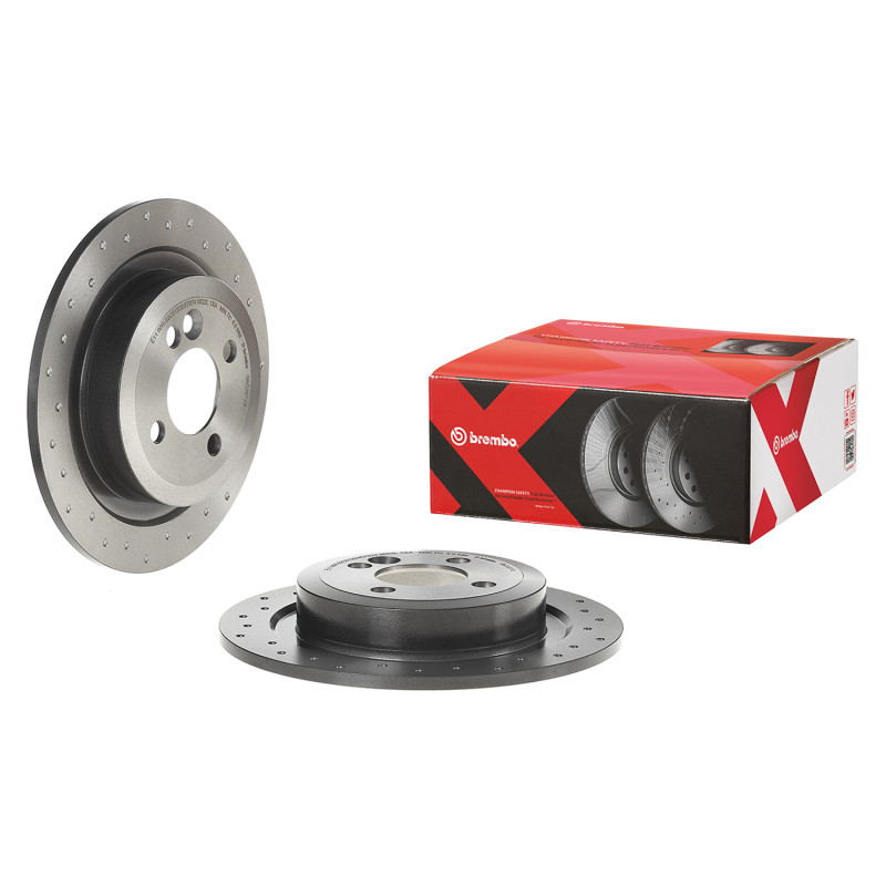 Brembo OE 07-17 Mini Cooper Drilled Xtra Brake Disc - Rear