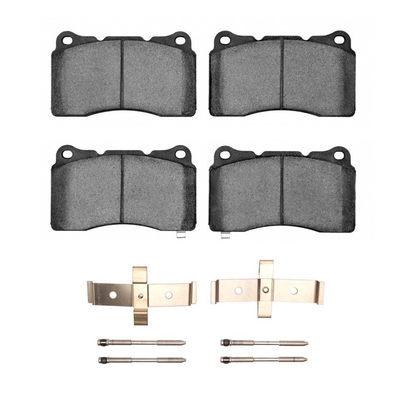 DFC 4000 HybriDynamic Front Brake Pads and Hardware Kit, Hyundai Genesis Coupe 2010-2016