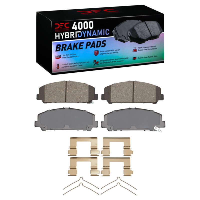 DFC 4000 HybriDynamic Front Brake Pads and Hardware Kit, Nissan Armada 2005-2024
