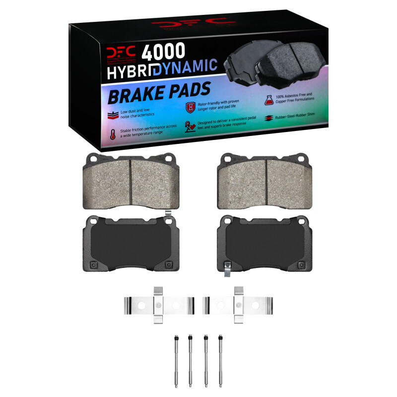 DFC 03-15 Mitsubishi Lancer Front 4000 HybriDynamic Brake Pads and Hardware Kit