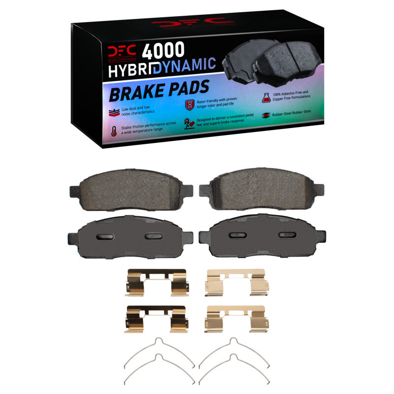 DFC 04-09 Ford F-150 RWD Front 4000 HybriDynamic Brake Pads and Hardware Kit