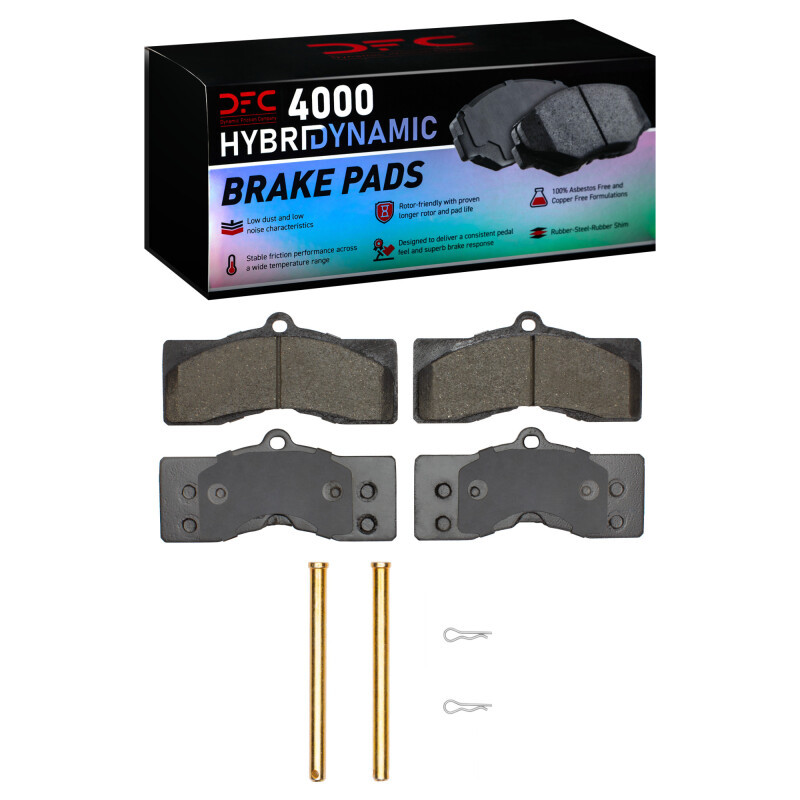 DFC 63-82 Chevrolet Camaro Front/Rear 4000 HybriDynamic Brake Pads and Hardware Kit