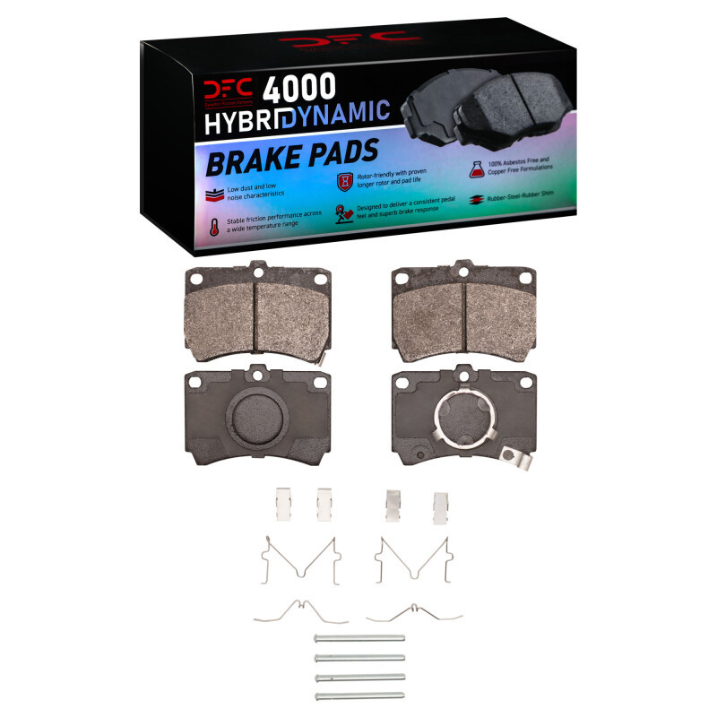 DFC 86-94 Mazda 323 Front 4000 HybriDynamic Brake Pads and Hardware Kit