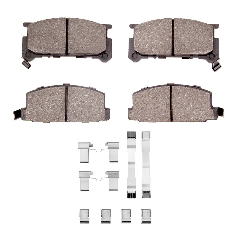 DFC 4000 HybriDynamic Front Brake Pads and Hardware Kit, Subaru GL 1980-1989