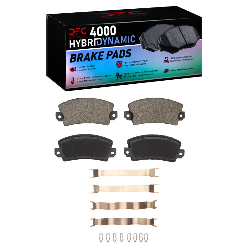 DFC 71-83 Renault R12 Front 4000 HybriDynamic Brake Pads and Hardware Kit