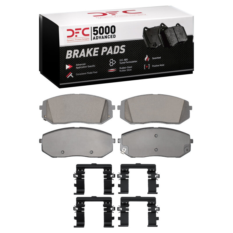 DFC 5000 Advanced Ceramic Front Brake Pads and Hardware Kit, Hyundai Ioniq 9 2024-2026