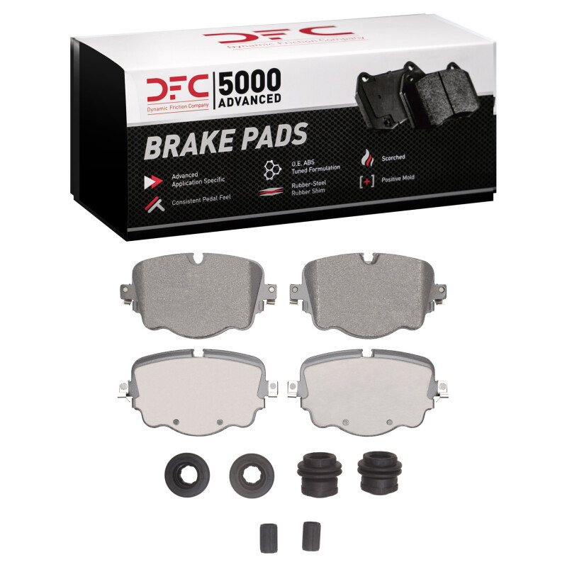 DFC 17-25 Bentley Bentayga Rear 5000 Advanced Low Metallic Brake Pads and Hardware Kit
