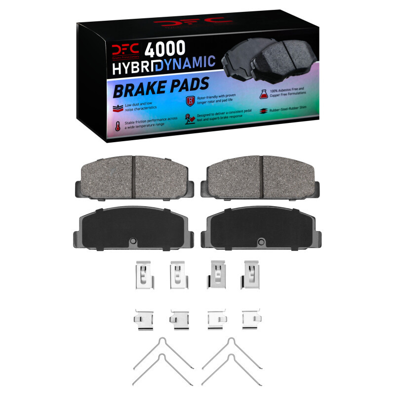 DFC 78-83 Dodge Challenger Rear 4000 HybriDynamic Brake Pads and Hardware Kit