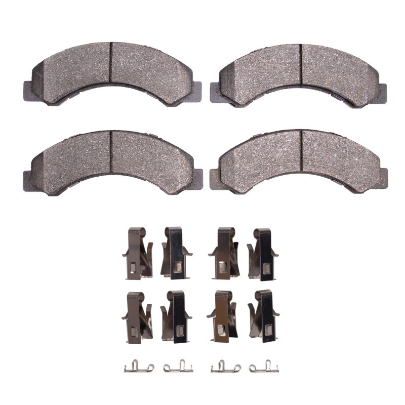 DFC 4000 HybriDynamic Front/Rear Brake Pads and Hardware Kit, Chevrolet W3500 Gas Engine 1998-2024