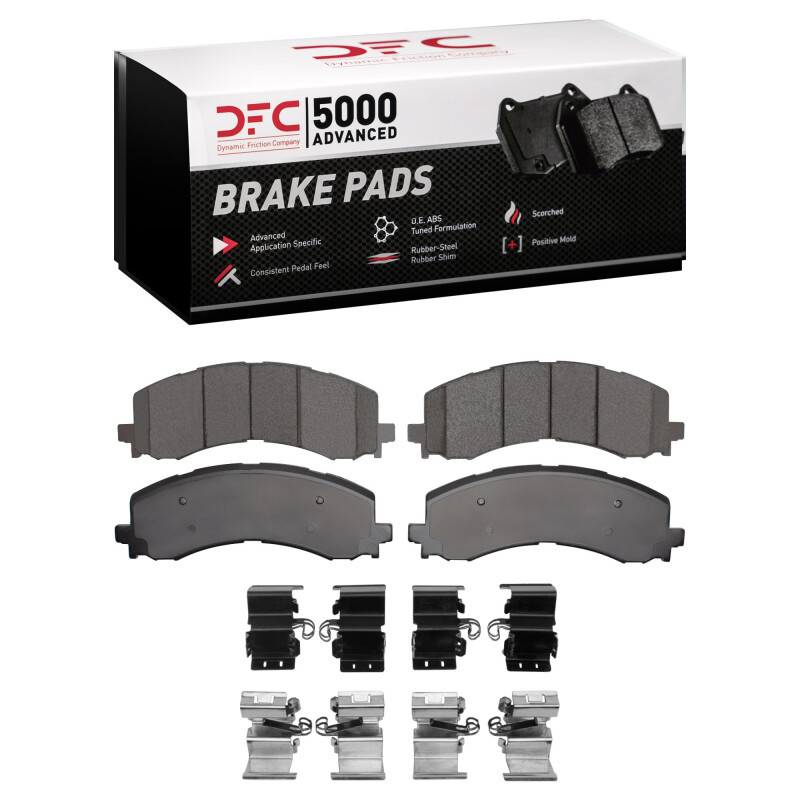 DFC 21-25 Ford F-150 RWD Front 5000 Advanced Ceramic Brake Pads and Hardware Kit