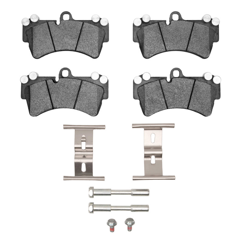 DFC 5000 Advanced Low-Metallic Front Brake Pads and Hardware Kit, Audi Q7 2003-2015