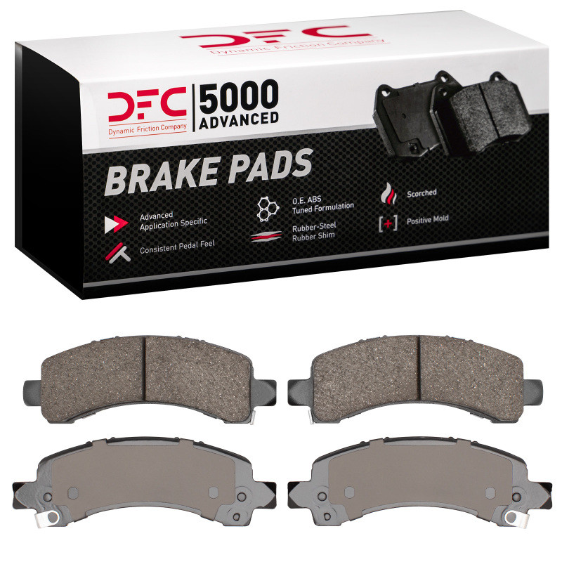DFC 5000 Advanced Ceramic Rear Brake Pads, Chevrolet Express 2500 2003-2017