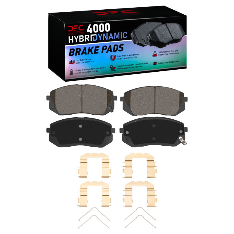 DFC 07-10 Kia Rondo (Canada) Front 4000 HybriDynamic Brake Pads and Hardware Kit
