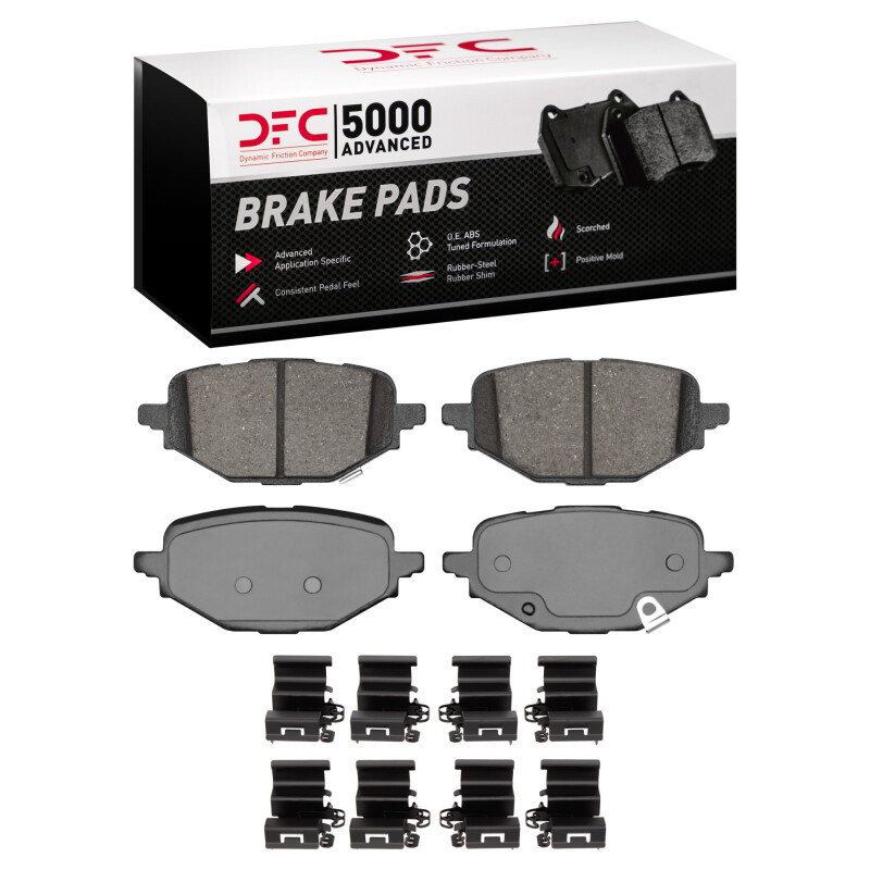 DFC 5000 Advanced Ceramic Rear Brake Pads and Hardware Kit, Mazda CX-50 2023-2025