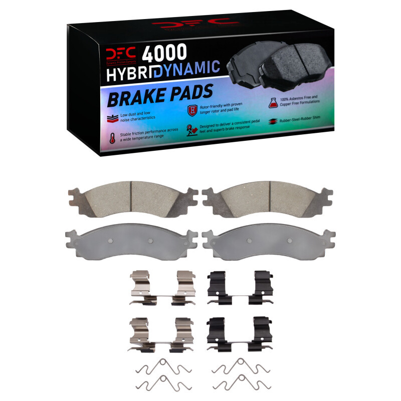 DFC 06-12 Ford Explorer Front 4000 HybriDynamic Brake Pads and Hardware Kit